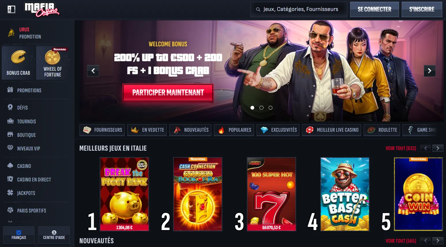 Sécurité, licence et fiabilité de Mafia Casino